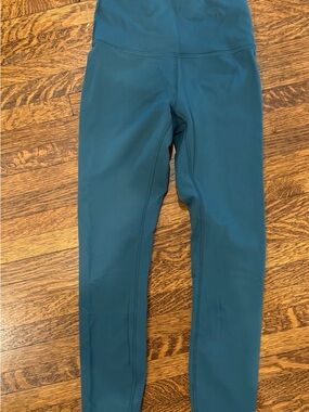 lululemon athletica wunder train Teal High-Waist Leggings size 4